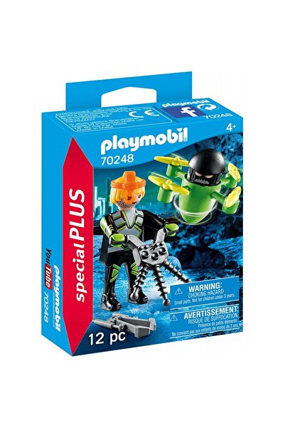 Playmobil Ειδικός Πράκτορας Πλας με Ντρόουν, Μυστικός Πράκτορας με Ντρόουν (7...