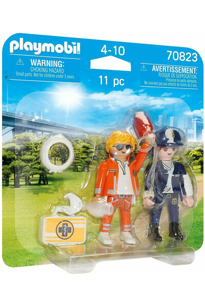 Playmobil Σετ δύο τεμαχίων Διορθωτής και Αστυνομικός 70823