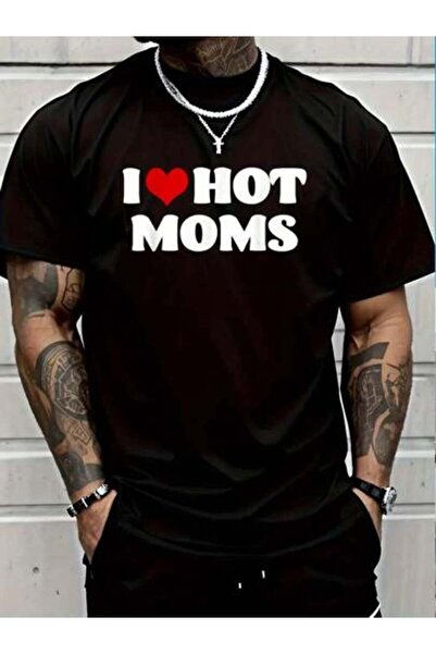 4CR تي شيرت I Love Moms مصنوع من القطن بنسبة 100%، تي شيرت بقلب أحمر، تي شيرت...