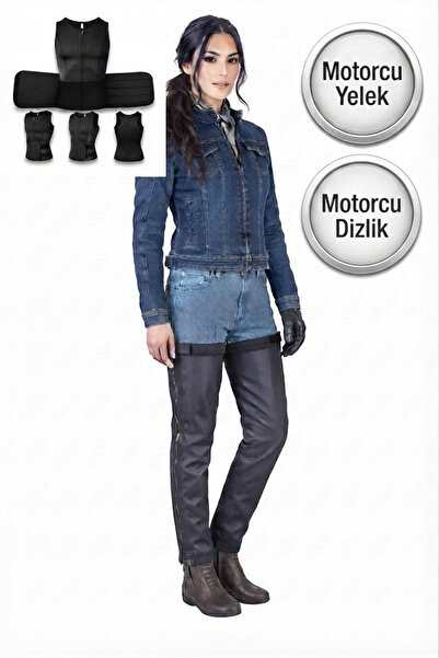 Markaflex 2-Piece Motorcycle Thermal Insulated Rider Protection Vest and Prot...
