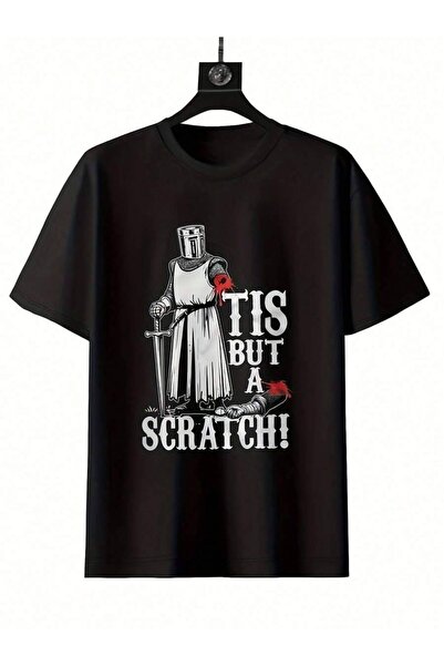 LİNA06 Men'S Medieval-Shirt With Humorous 'It'S A Scratch' Design Inspired By...