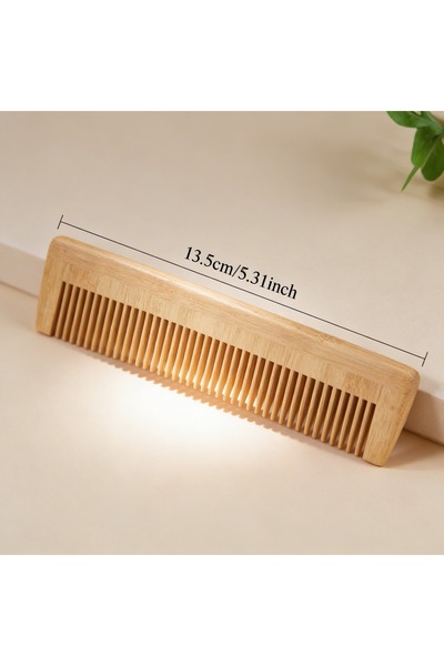 OEM Bamboo hair comb, anti-static, anti-breakage, -friendly, Anatomical design