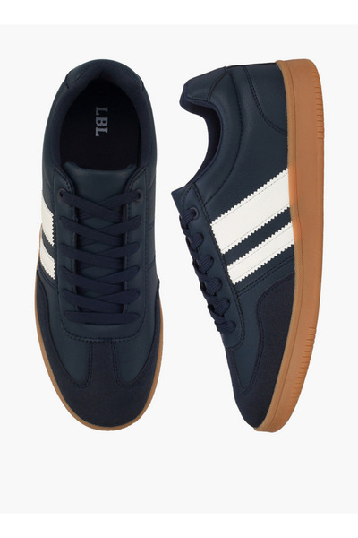 LBL by Shoexpress Men Striped Lace-Up Ankle Sneakers