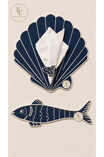 EventCloth Oyster Blue 8’li Supla Set