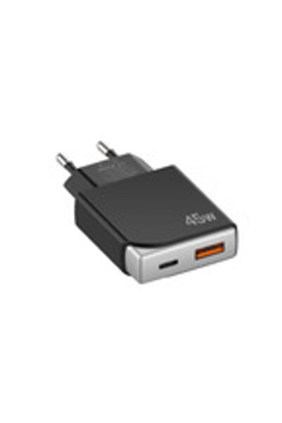 choice2 EU A C Gallium Nitride 45W PD Fast Charger: Ultra-Thin, Portable, Spa...