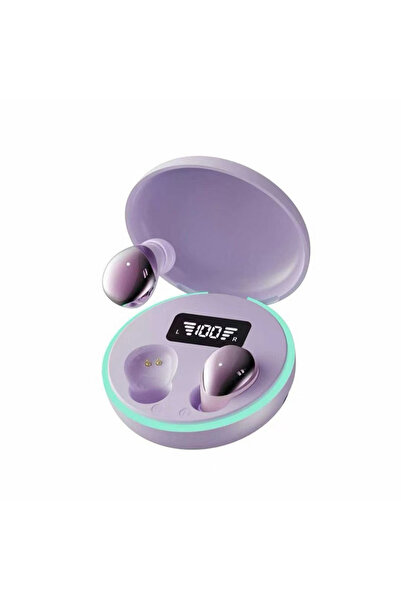 Choice سماعات أذن لاسلكية PURPLE B52 بتقنية البلوتوث، صغيرة الحجم، للنوم والع...
