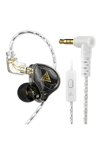 Choice with Mic QKZ X HBB Wired Best HiFi In Ear Earphones 10mm Titanium-Coat...