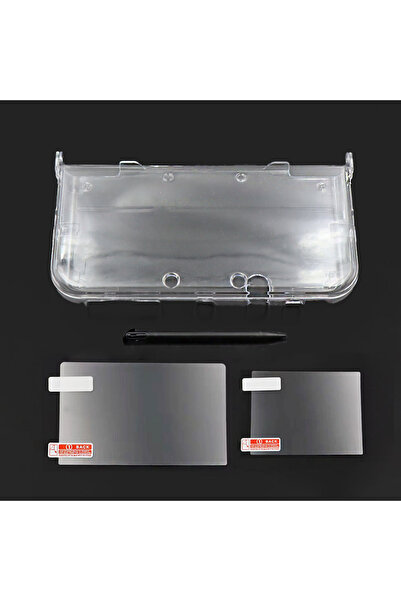 Choice5 مجموعة واحدة باللون الأسود لجهاز 3DS XL LL الجديد، غطاء حماية شفاف قا...