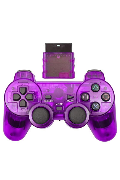 Choice3 Purple Wireless Gamepad for PS2/PS1 Game Controller for Playstation 2...