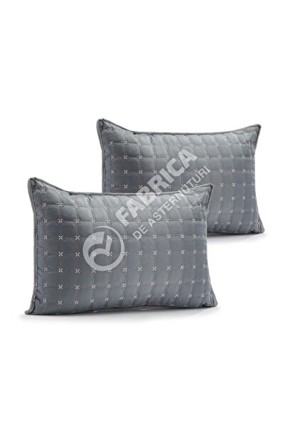 OEM Set 2 Perne Brodate Antracit - 50x70cm | 4214-F