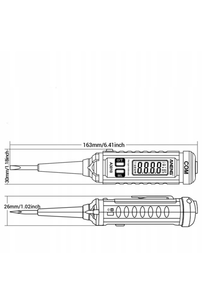NO BRAND Multimetru digital Aneng A3010 LCD cu iluminare de fundal