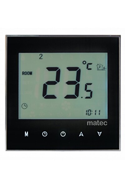 NO BRAND Controler de temperatură cu ecran tactil, încastrat, programabil, so...