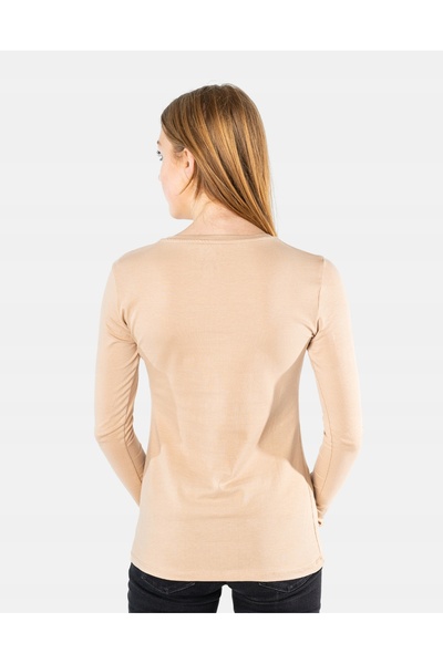 NO BRAND Bluză Tricou de damă Maiou Mânecă lungă Bumbac 8056-8 M/L