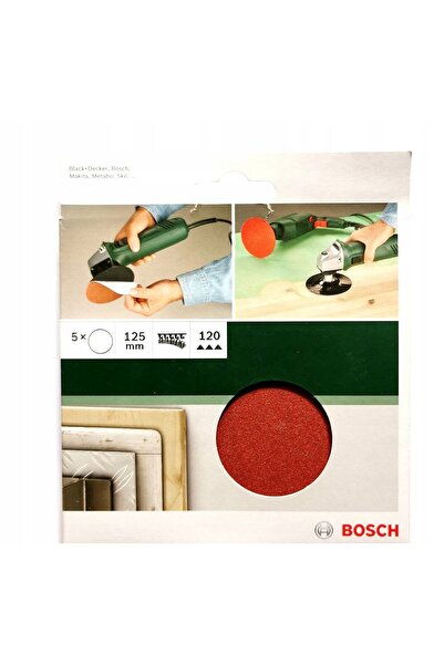 NO BRAND Disc abraziv Bosch cu prindere tip arici 125mm P120 5 bucăți 2609256b45