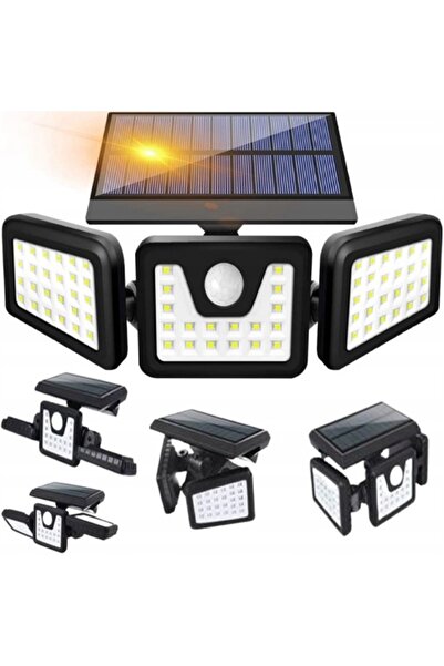 NO BRAND Lampă solară cu panou și senzor de mișcare pentru exterior