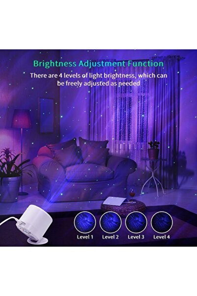 NO BRAND Proiector LED Galaxie cu lumină de noapte Pilot Polaris pentru dormitor