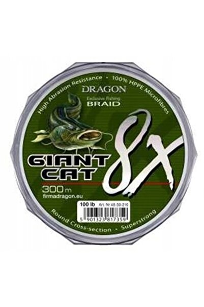 Dragon Fir împletit Giant Cat 8X 120lb 300m verde închis 1 buc.