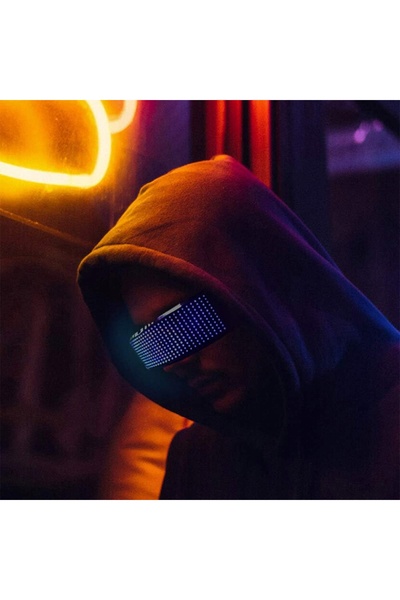 NO BRAND Ochelari LED RGB, iluminare colorată, petrecere, cyberpunk, animație...