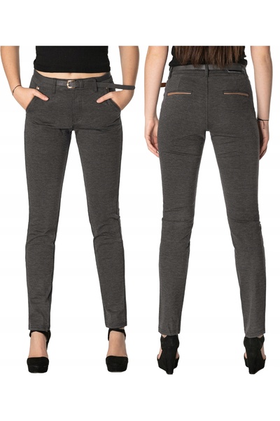 NO BRAND Pantaloni eleganți de ocazie pentru femei, model chino, talie înaltă...