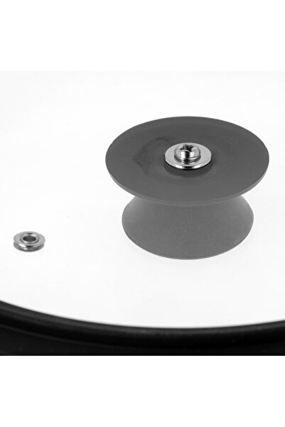 NO BRAND Capac universal rotund din silicon cu buton Ø26/28/30cm 3 în 1