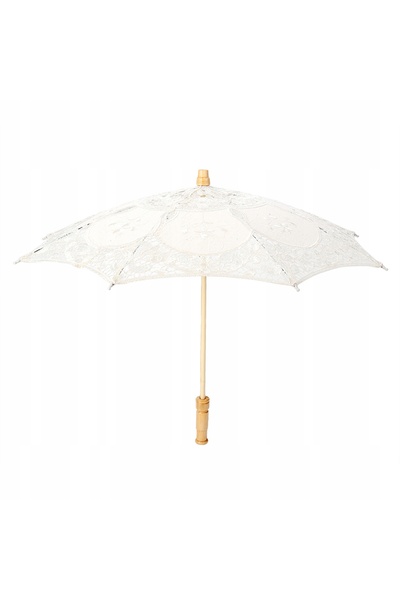 NO BRAND Umbrelă de mireasă rafinată cu dantelă, o decorațiune frumoasă pentr...