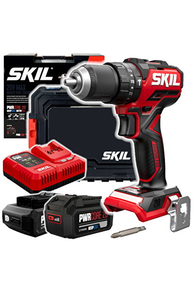 Skil 3065 COMPACT 2x4,0Ah Mașină de găurit și înșurubat fără perii + Cutie