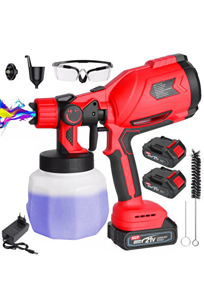 NO BRAND Pulverizator profesional de vopsea reîncărcabil 21V/2000mAh X2 - 1000ml