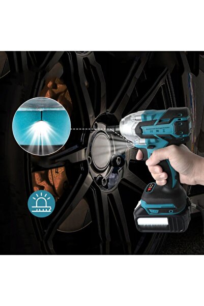 NO BRAND Kit cheie de impact fără fir cu LED, control viteză, 21V, 650Nm, 0-3...