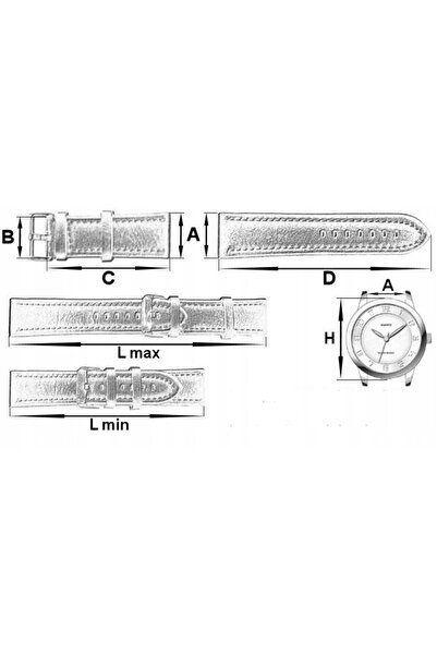Nautica Curea de ceas din piele maro NAI19509G 24 mm
