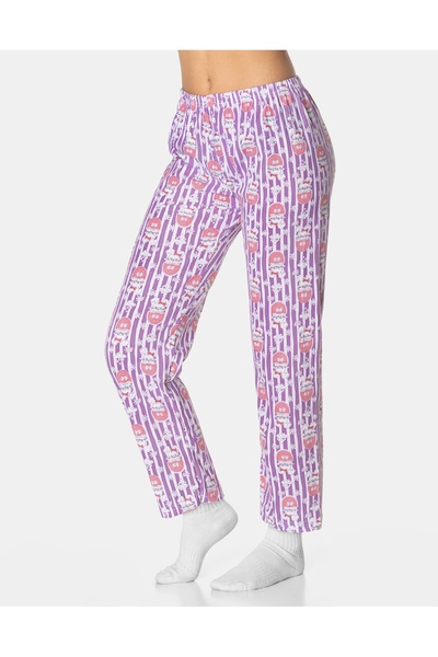NO BRAND Pijamale de damă din bumbac, set bluză cu mânecă lungă + pantaloni 1...