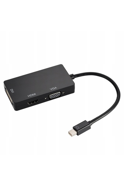NO BRAND Adaptor Convertor Cablu Mini DisplayPort DP la HDMI VGA DVI