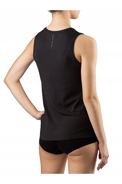 NO BRAND Maiou fără cusături pentru bărbați VIKING SINGLET EASY DRY negru XS