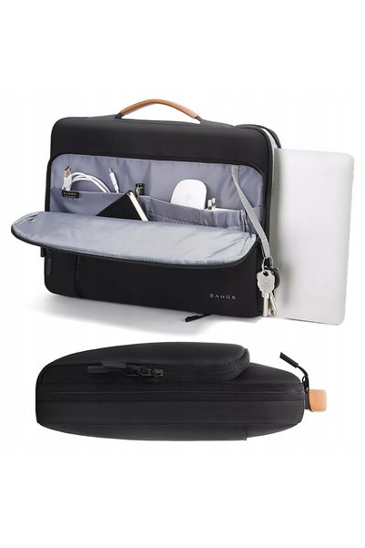 BANGE Geantă de laptop impermeabilă, pentru călătorii, până la 14 inch, 34x26...