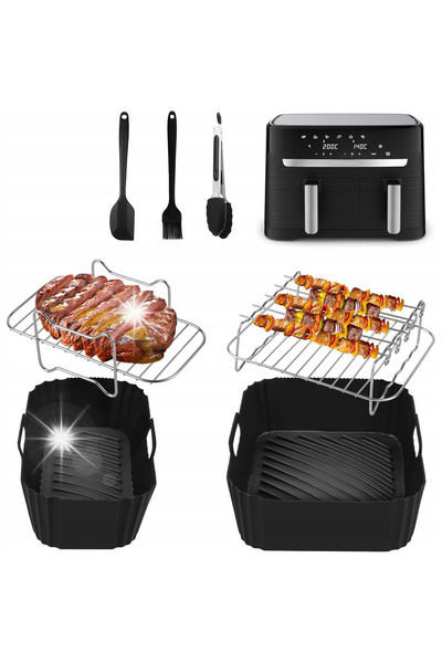 NO BRAND Set de accesorii pentru friteuză: Inserții, Suporturi, Friteuză cu a...