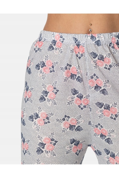 NO BRAND Pijamale de damă din bumbac, set cu bluză cu mânecă lungă și pantalo...