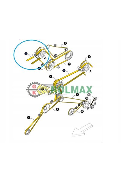 NO BRAND New holland 80922911 agrobelte curea trapezoidală compozită
