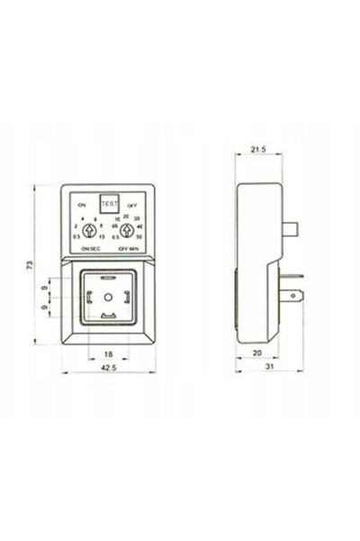 NO BRAND Controler temporizator T700 pentru electrovalvă