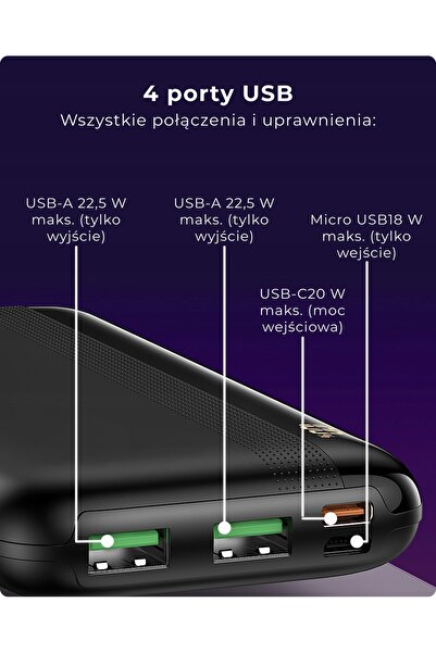 NO BRAND Încărcător Voomy 2000mAh 22.5W pentru iPhone, Airpods, Apple Watch