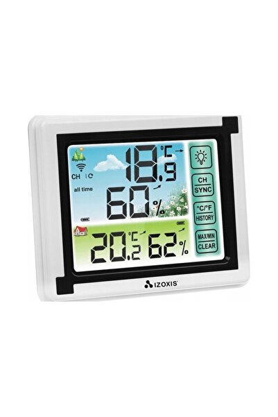 Izoxis Stație meteo Termometru + Higrometru cu senzor extern până la 60m