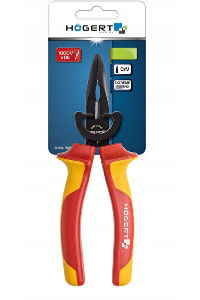 NO BRAND Clește Hoegert cu vârf curbat, lung, 160mm, 1000V, VDE, Ht1P919