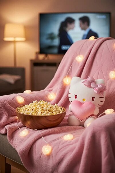 HELLO KITY Hello Kitty Lisanslı Sevgililer Günü Serisi 10 inç Oturan Peluş Oy...