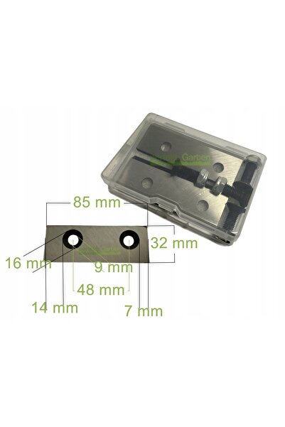 NO BRAND 2 x 8.5cm cuțit pentru despicat lemne, lamă 8.5 x 3.2cm, găuri de 8....