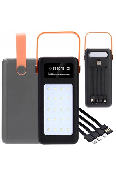 NO BRAND Baterie externă rapidă 30000 mAh 66W DC PD USB-A USB-C Puternică pen...