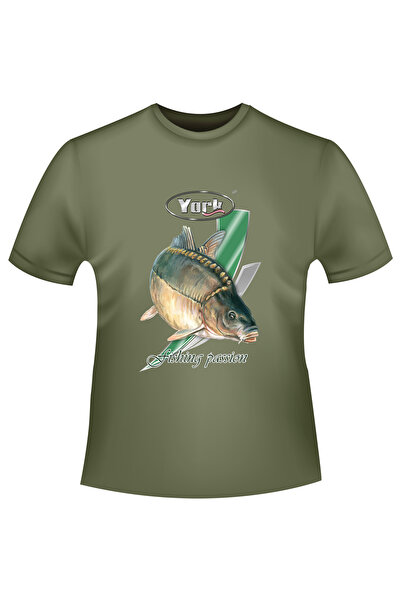 NO BRAND Tricou York cu imprimeu crap, mărimea L