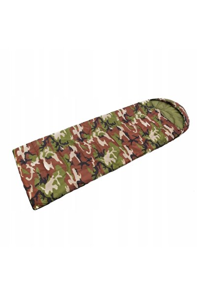 NO BRAND Sac de dormit turistic COLODA CAMUFLAJ cu glugă, sac de dormit tip m...