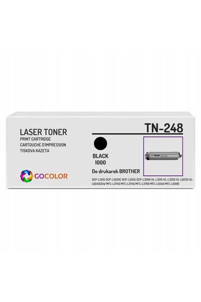 NO BRAND Cartuș de toner nou Tn248Bk pentru Brother Mfc-L3740 Cdwe Mfc-L8340C...