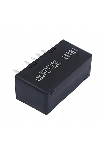 NO BRAND Releu semnalizare LED cu carcasă din plastic Lm487 10 pini 25A
