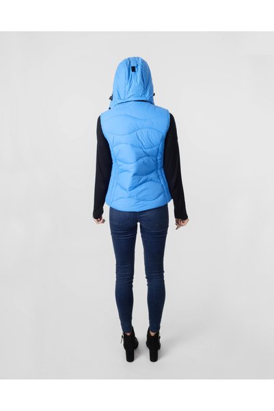 NO BRAND Vestă călduroasă de puf pentru femei, termică, fără mâneci, sport, 3...