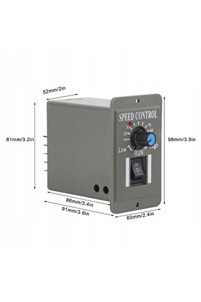 NO BRAND Regulator de viteză motor DC 12V-48V 6A