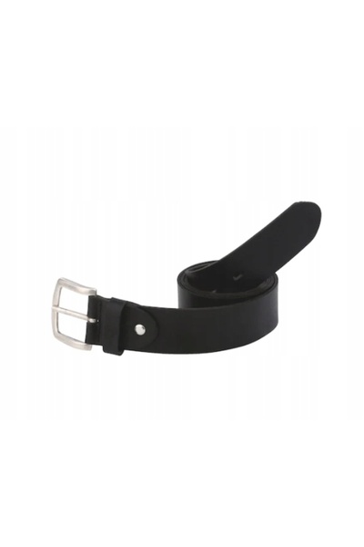 NO BRAND Curea din piele neagră 100cm / Lățime 4cm / Wurth